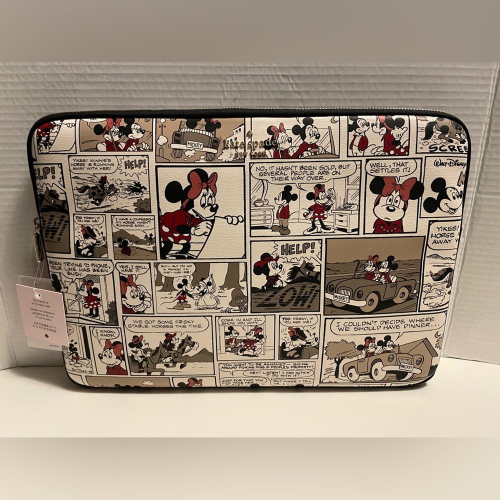 Kate Spade Minnie Comic Strip  Universal 15 Inch Laptop Sleeve